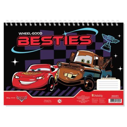 Скицник със спирала А4, 30л, cars