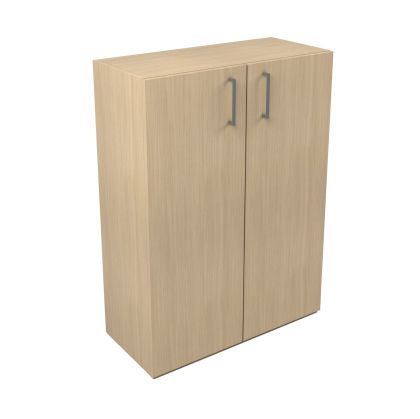 Стелаж Narbutas Nova Basic, 800 x 360 x 1092 mm, меламин избелен дъб, сива правоъгълна дръжка