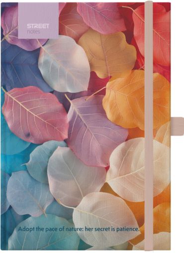 Бележник с ластик B5 Street, твърда корица, 96 листа, Medaw