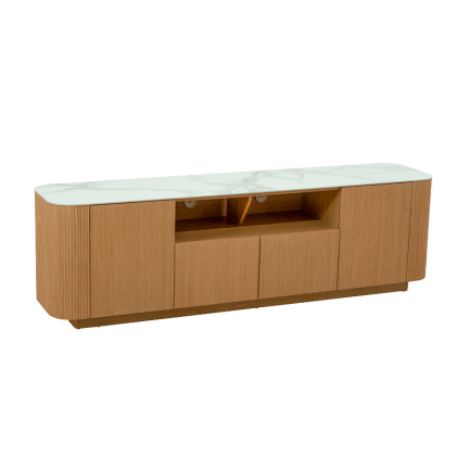 Тв шкаф KOLNO - бял / дъб