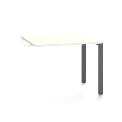 Помощен плот RFG Monaco, 1000 x 800 x 750 mm, ПДЧ 25 mm, бял плот, черен метал