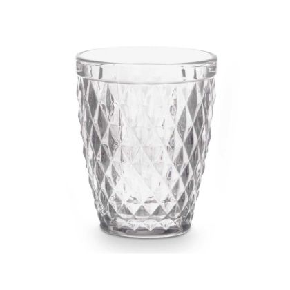 Чаша Vivalto, стъклена, диамантен релеф, 250 ml