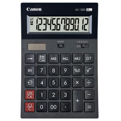 Калкулатор Canon AS-1200, настолен, 12 разряден