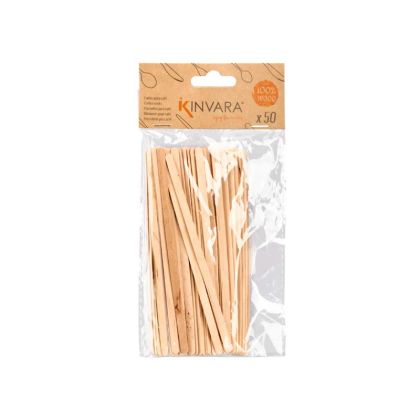 Бъркалки за кафе Kinvara, дървени, 50 броя
