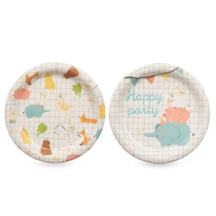 Картонени чинии Arte Regal Happy Party, 22 cm, 6 броя