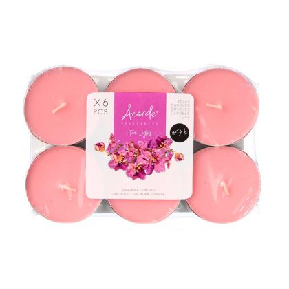 Чаени свещи Acorde, Orchid, 9 часа, 6 броя