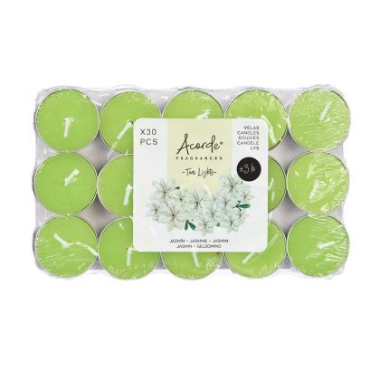 Чаени свещи Acorde, Jasmine, 3 часа, 30 броя