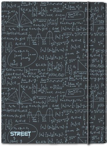 Папка с ластик Street Math A4, 1 cm