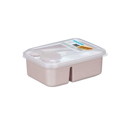 Кутия за обяд Kinvara, с прибори и разделител, 1800 ml, розова