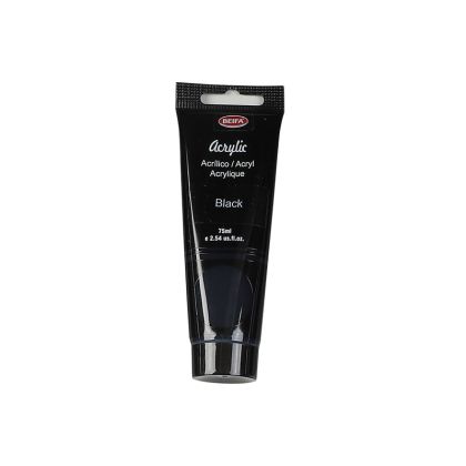 Beifa Акрилна боя, в тубичка, 75 ml, черна