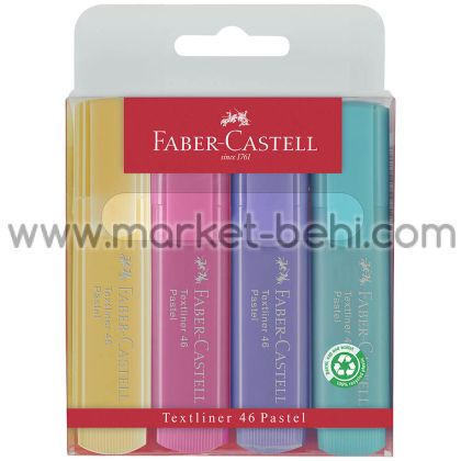 Текст маркери Faber-Castell Textliner 46 Pastel, 4 цвята