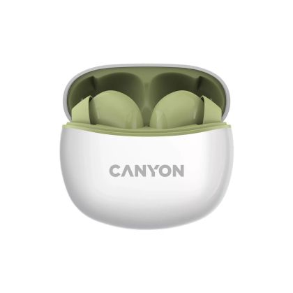Слушалка Canyon TWS-5 безжични, Зелен