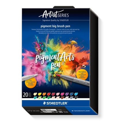 Флумастри Staedtler Pigment Big Brush, 20 цвята