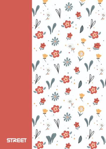 Тетрадка с телчета А5, 60л, PP, ШР, БГ, Blossom