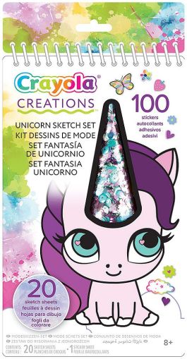 Скицник Crayola Creations с шаблони и лепенки