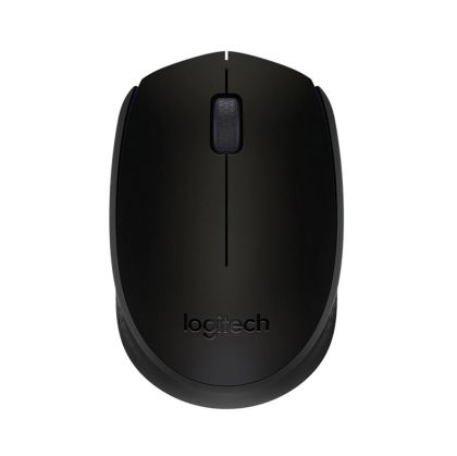Мишка Logitech M171, безжична, черна