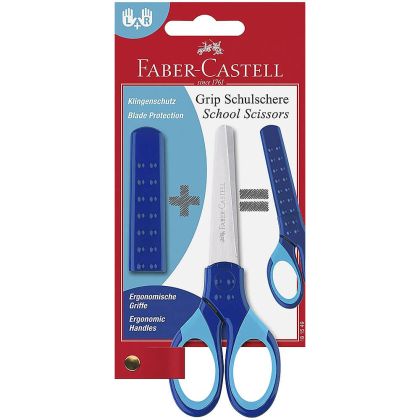 Ножица детска Faber-Castell Grip Schulschere Син