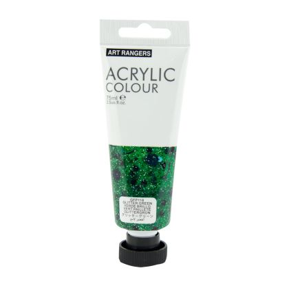 Акрилна боя Art Ranger, в тубичка 75 ml, брокатено зелен
