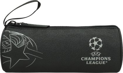 Несесер UEFA, объл, 20х8х8 cm, черен