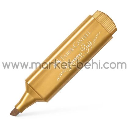 Текст маркер Faber Castell, металик златен