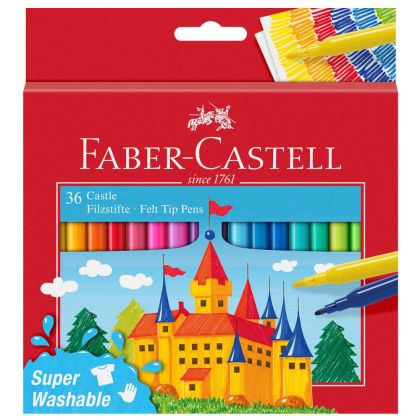 Флумастери Faber Castell Замък, 36 цвята