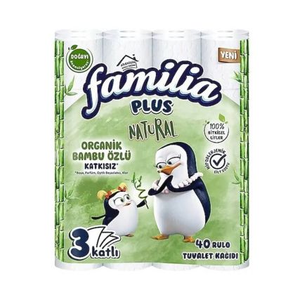 Тоалетна хартия Familia, 40 броя, 3 пласта