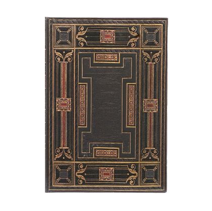 Paperblanks Тефтер Onyx, Midi, широки редове, твърда корица, 72 листа