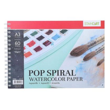 Пад за рисуване Standart Pop Drawing, със спирала, A3, 135 g/m2, 60 листа