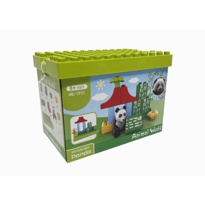 Конструктор Ozzo Animal World - Мечка, 16 части