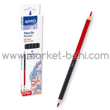 Молив Spree art, 0.3 mm, син/червен графит, 57160
