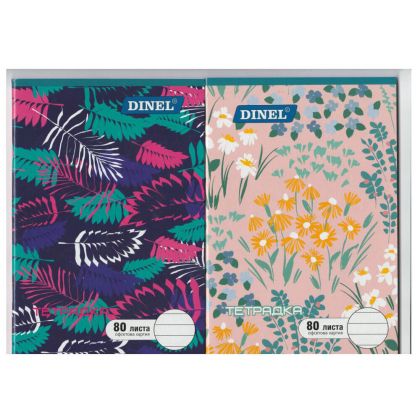 Тетрадка Dinel А4, 80л., ред, офсет