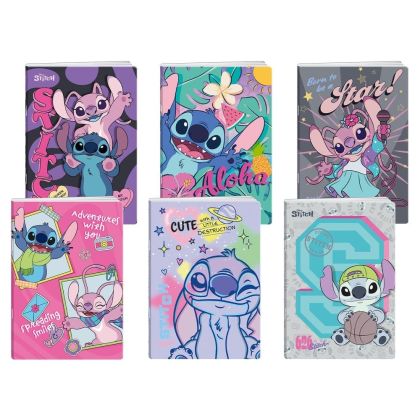 Тетрадка Best Buy Premium, Stitch, A4, широки редове, офсетова хартия, 50 листа, асорти, 1 брой