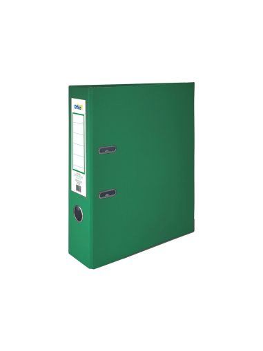 Office 1 Класьор, 8 cm, PP, с метален кант, несглобен, зелен, 50 броя