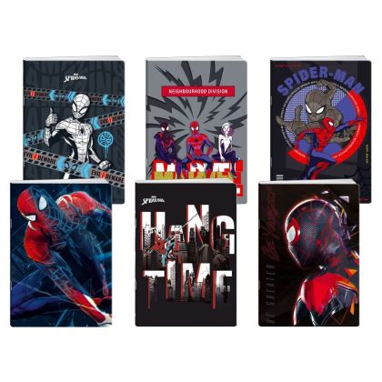 Тетрадка Best Buy Premium, Spiderman, A4, широки редове, офсетова хартия, 50 листа, асорти, 1 брой