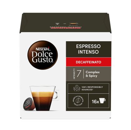 Nescafé Dolce Gusto Кафе капсула Espresso Intenso, безкофеинова, 16 броя