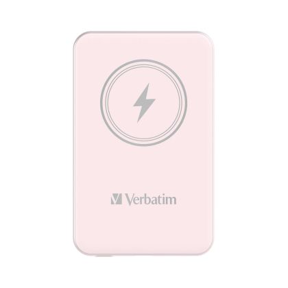 Външна батерия Verbatim Charge 'n' Go, магнитна, 5000 mAh, USB Type-C, розова
