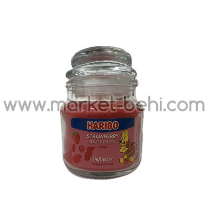 Ароматизирана свещ в бурканче Haribo, 85g, ягода