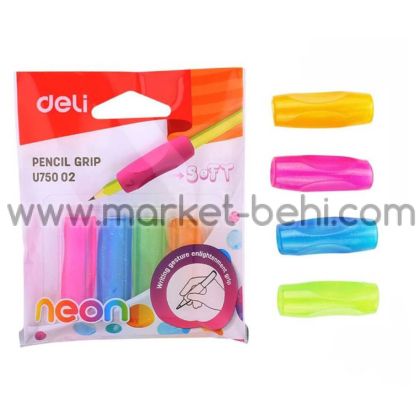 Грип за молив Deli neon 75002 4бр.в опаковка