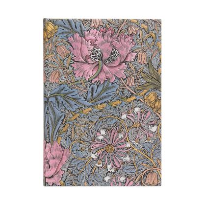 Paperblanks Тефтер William Morris, Midi, широки редове, твърда корица, 72 листа
