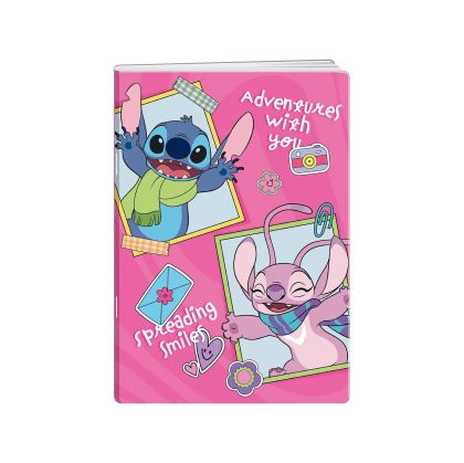 Disney Тетрадка Stitch&Angel, A5, широки редове, офсетова хартия, 20 листа