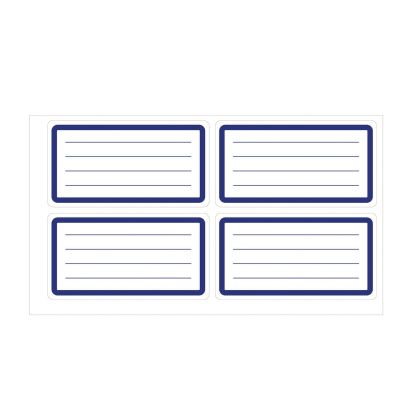 Top Office Самозалепващи се етикети, ученически, бели, 40 броя