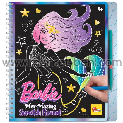 Скечбук Lisciani Barbie Mer Mazing Scratch