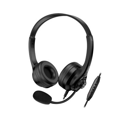 Слушалки Genius HS-235U, с микрофон, AI, черни