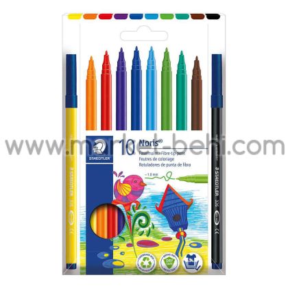 Флумастери Staedtler Noris 326, 10 цвята