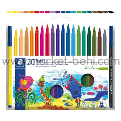 Флумастери Staedtler Noris 326, 20 цвята