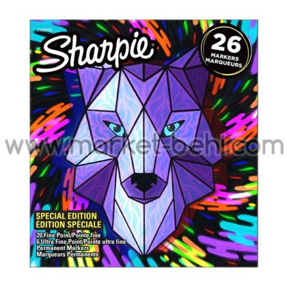 Комплект перманентни маркери Sharpie Wolf, 26 броя