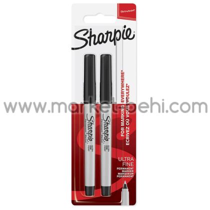 Комплект перманентни маркери Sharpie F, 2 броя, Черен