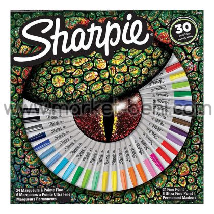 Комплект перманентни маркери Sharpie Big Pack Crocodile, 28 цвята