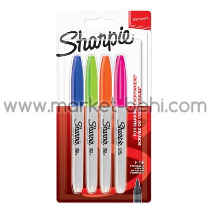 Комплект перманентни маркери Sharpie F, 4 цвята, забавни