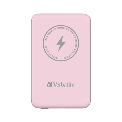 Външна батерия Verbatim Charge 'n' Go, магнитна, 10000 mAh, USB Type-C, розова